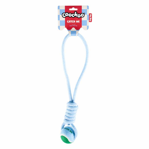 Coockoo Ball with Rope Loop Catch Me 6x45x6cm Blue & Green