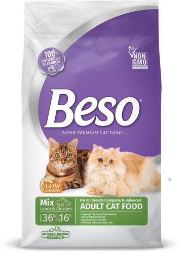 Biso Dry Food for adult cats, mixed meat and chicken