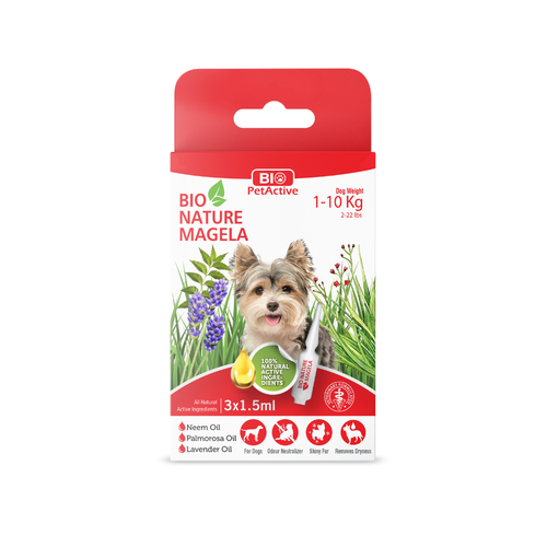 Bio PetActive Bio-Nature Magela Skin & Coat Drops Care for 1-10kg Dogs 3x1.5ml