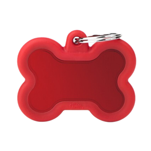 MF Tags RED BONE ALU RED RUBBER