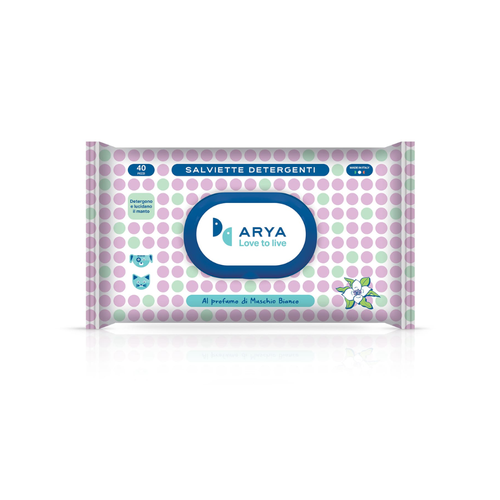 Arya Wet Wipes White Musk 20x30cm 40pcs