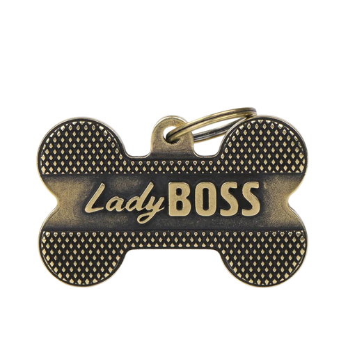 MF Tags XL BONE BRONX BOSS ENGLISH BRASS