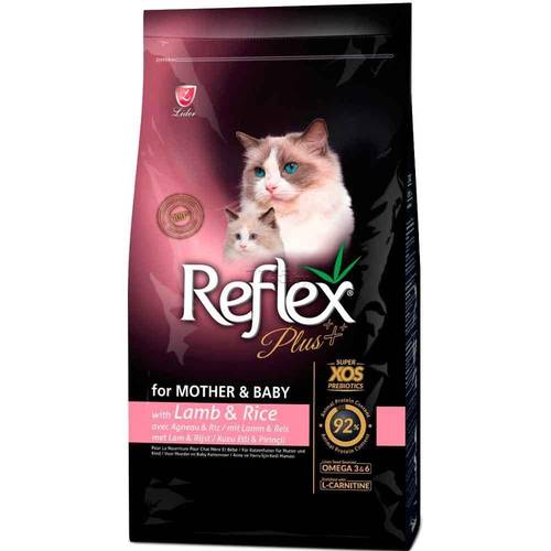 Reflex Plus Mother Baby Lamb Kitten Pregnant and Nursing Cat Food 15 Kg