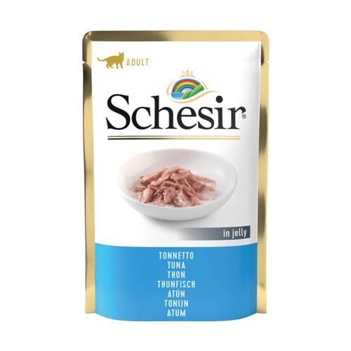 Schesir Tuna in Jelly Wet Food for Adult Cats, 85g