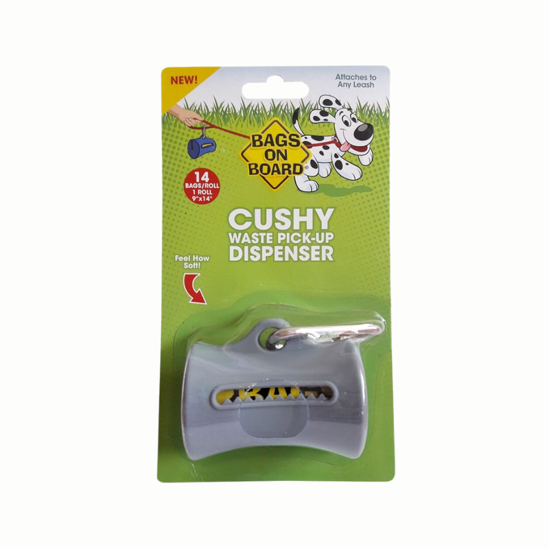 Bags on Board Cushy Waste Bag Dispenser for Dogs -Grey