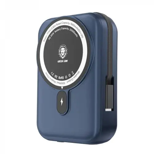 GREEN LION MONACO MAGSAFE 10000MAH POWER BANK BLUE