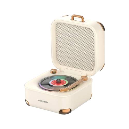 Green Lion Gramo Vinyl Wireless Speaker - White