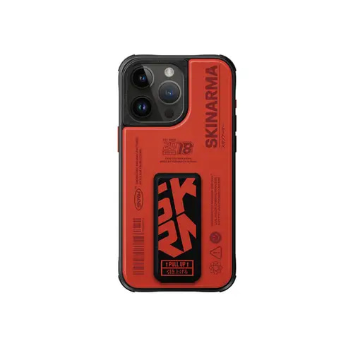 SKINARMA IPHONE 15 MAG CHARGE COVER GRIP SPUNK- ORANGE CASE