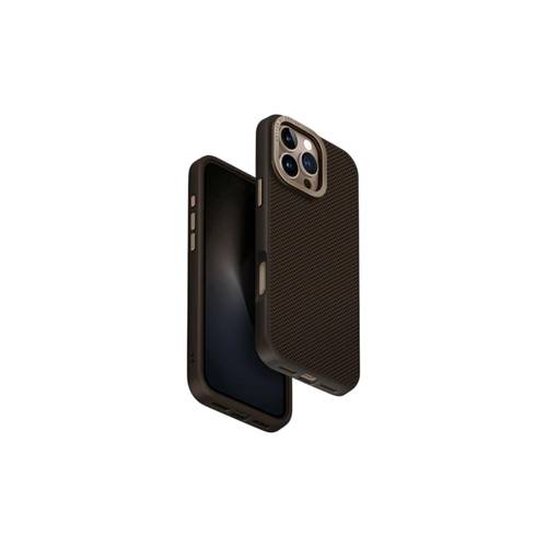 جراب Uniq Keva Max Magclick المزود بحامل كاميرا وشحن لهاتف iPhone 16 Pro Max - بني