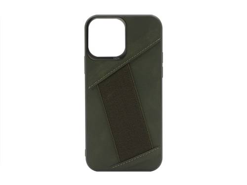 KAJSA PREPPIE COLLECTION ELASTIC HAND GRIP BACK CASE IPHONE 14 OLIVE