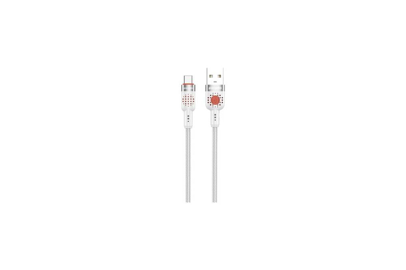 كابل بورودو المضفر USB-A إلى USB-C - أبيض