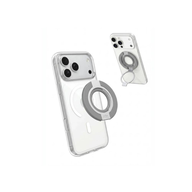 Brave Grip 3 In 1 Magnetic Grip & Kickstand BG-04GR - Grey