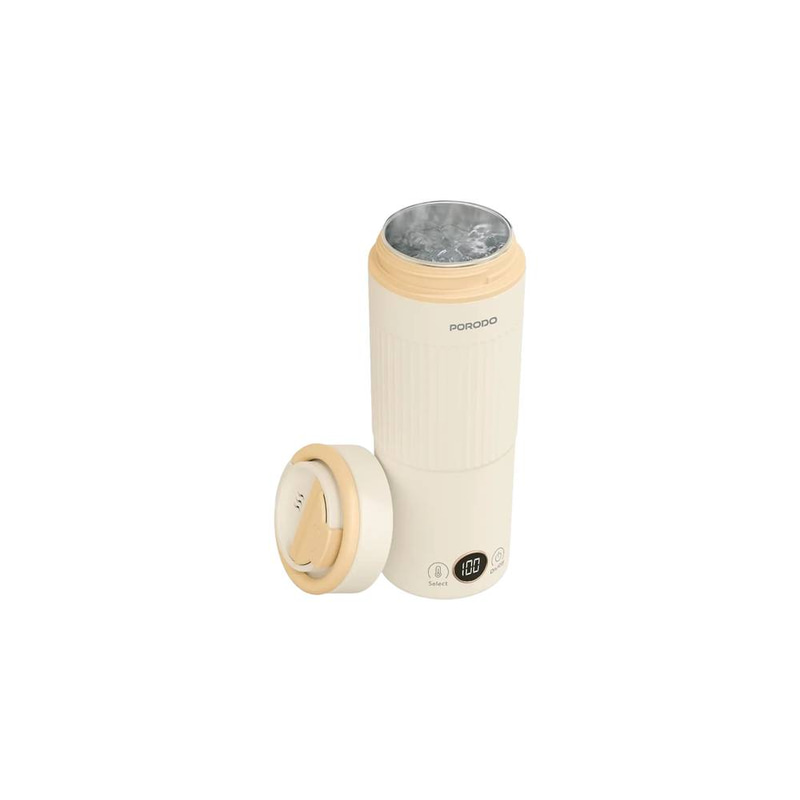 Porodo Flora Smart Portable Kettle with Digital Temperature Display - Beige