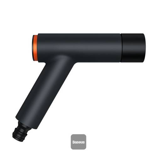 Baseus GF3 Metal Handheld Nozzle Sprayer with 30M Hose, ABS Non-slip Ergonomic Grip, 5 Watering Patterns for Gardening, Watering Plants and Lawn, Car Wash, Showering Pet, Patio Cleaning -Grey