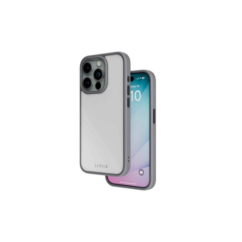 Levelo Solo Case For iPhone 15 Pro - GRAY
