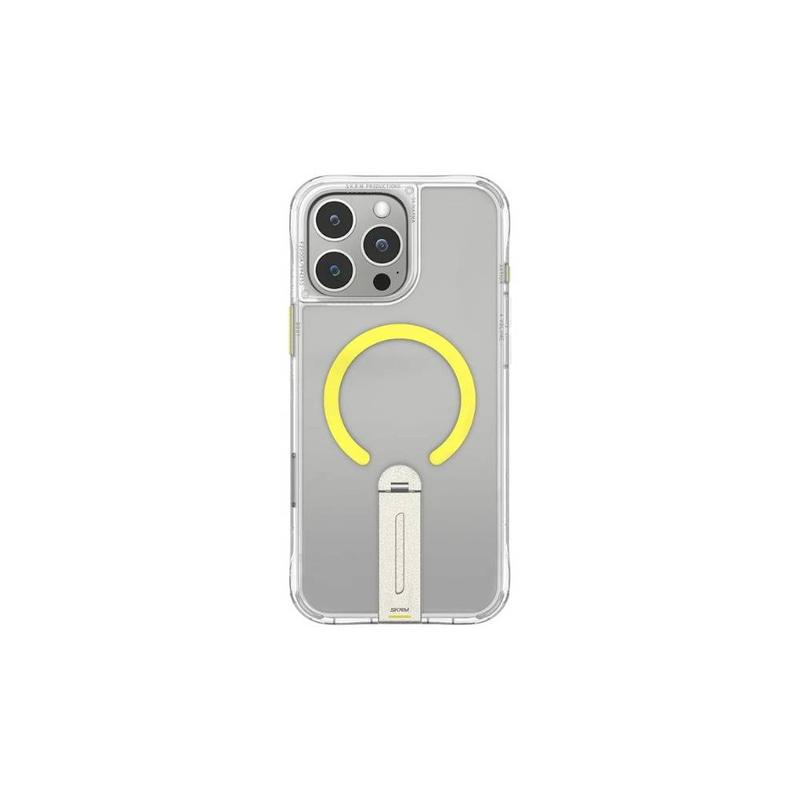 الحلزون شاحن مغناطيسي لهاتف iPhone 16 Pro Max مع حامل 360 درجة