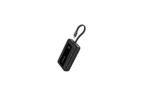 Anker Zolo Power Bank 10K-30W  built-in USB-C Cable-A1688H11-Black