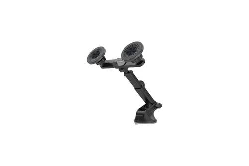 Porodo Dax-L Dual MagSafe Car Phone Mount with Adjustable Telescopic Arm - Black