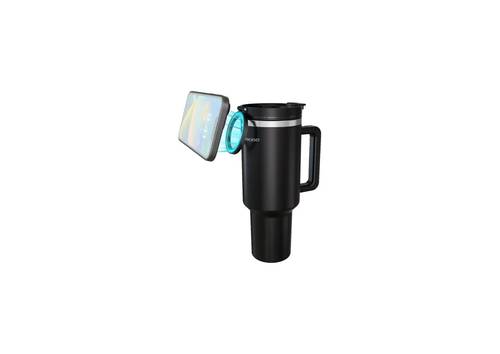 Porodo Lifestyle Hydrate & Hold Magnetic Mount 40oz Insulated Tumbler-Black