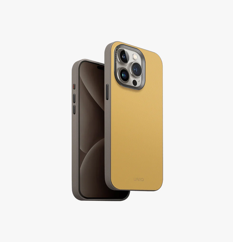 UNIQ DUO SERIES LYDEN IPHONE 15 PRO MAX CANARY YELLOW FLINT GREY  MAGSAFE  CASE