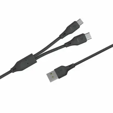 Porodo PVC 2 in 1 Cable ( Compatible with Type-C / Micro USB ) 