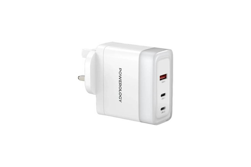 Powerology Lunex Series Fast Charging Adapter PD 100W - White