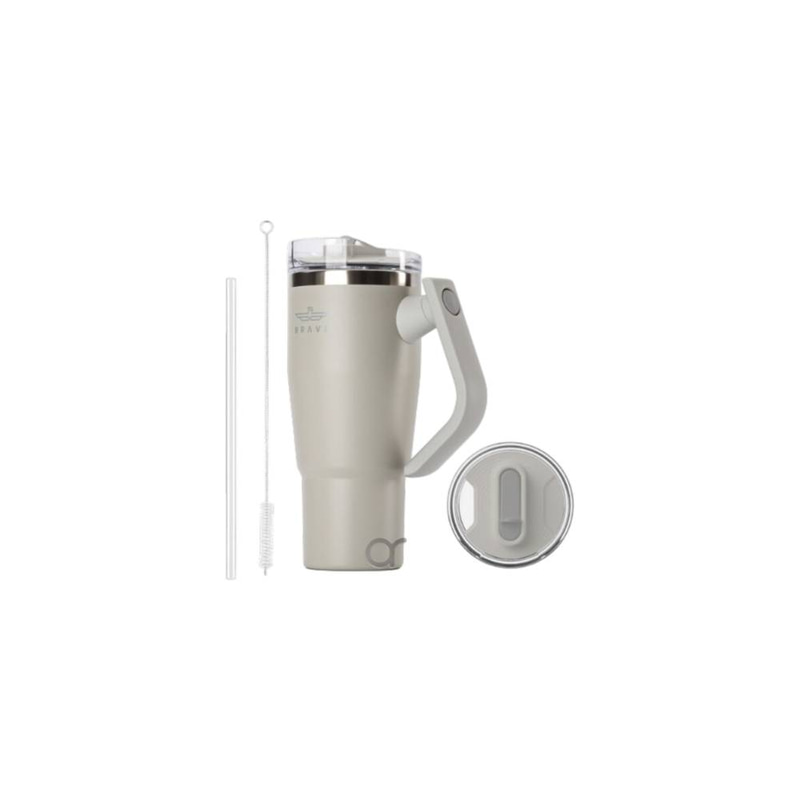 Brave Temp Guard Vacuum Insulated Travel Mug 950ml  - Light Grey