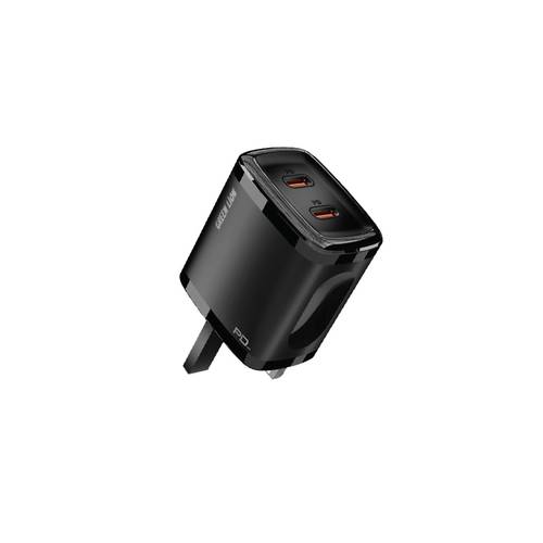 GREEN LION 40W DUAL PORT WALL CHARGER WITH TYPE-C TO LIGHTNING CABLE