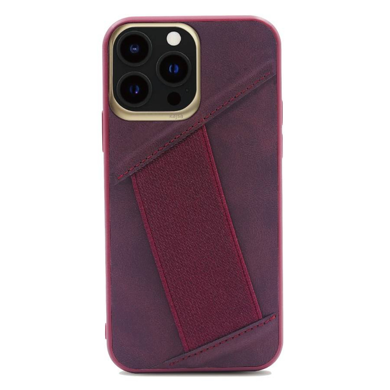 KAJSA  PREPPIE COLLECTION ELASTIC  HAND GRIP BACK CASE FOR IPHONE 14 DARK BLUE