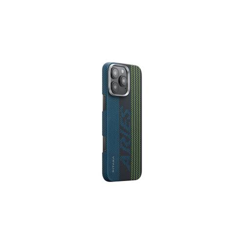 جراب Pitaka Aries المنسوج والملموس لهاتف iPhone 16 Pro Max - نمط بطاقة الائتمان