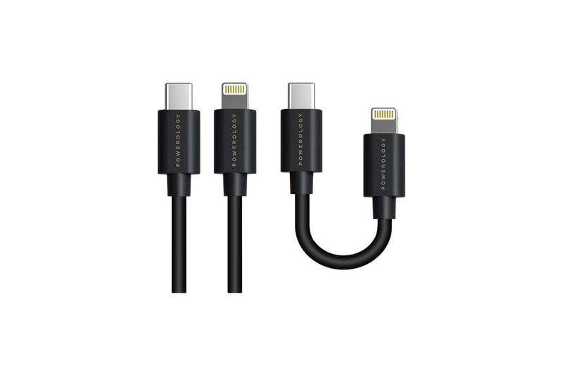 كابل Powerology لمزامنة البيانات والشحن USB-C إلى Lightning