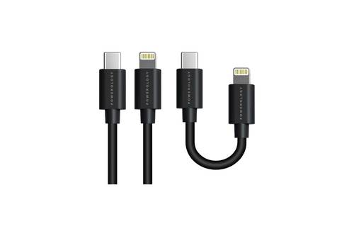 كابل Powerology لمزامنة البيانات والشحن USB-C إلى Lightning