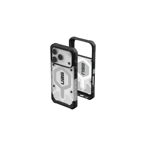 جراب UAG الشفاف MagSafe العسكري لهاتف iPhone 17 Pro - فضي ثلجي