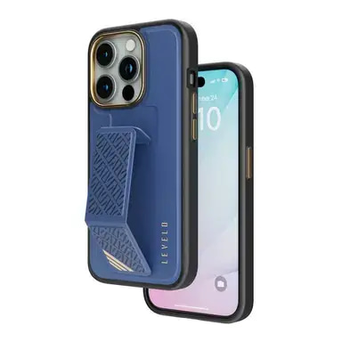 LEVELO MORPHIX CUERO 15 PRO BLUE CASE