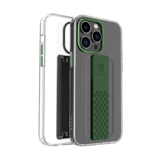 LEVELO GRAPHIA  IPHONE 14 PRO MAX  WITH HANDS FREE GRIP SILICONE GREEN CASE