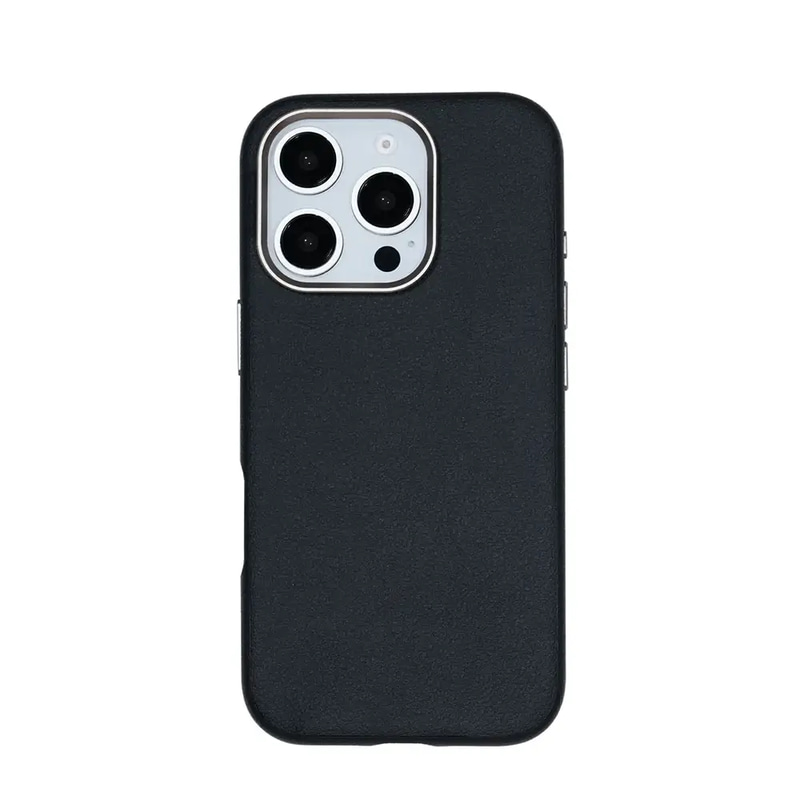   iPhone 16 Pro cover from Le prius birman leather cover case -black