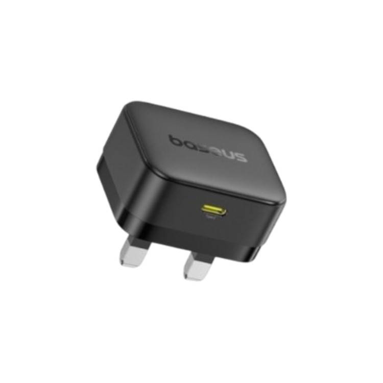 Baseus Palm 30W PD Type-C Fast Charging Wall Charger - Ultra Fast USB-C Charger with UK Plug - Black