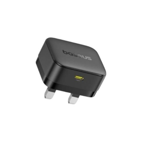Baseus Palm 30W PD Type-C Fast Charging Wall Charger - Ultra Fast USB-C Charger with UK Plug - Black
