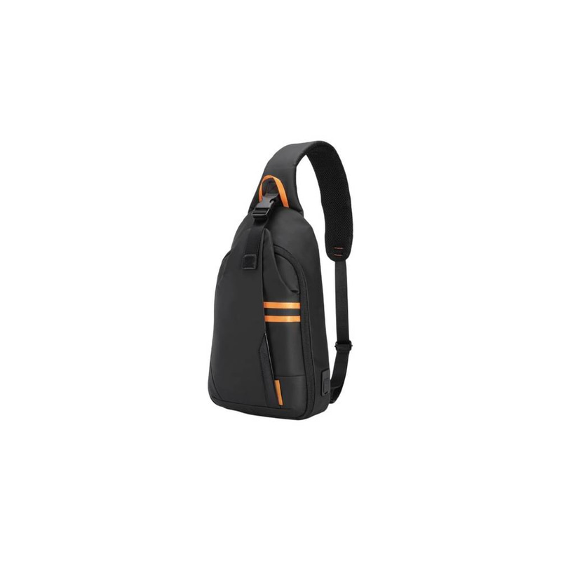 Porodo Gaming Water-Resistant PU Sling Bag With USB-C Port - Black