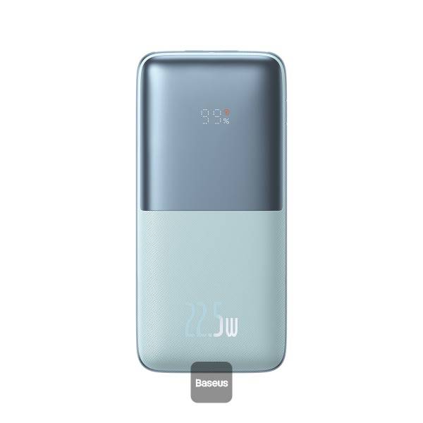 BASEUS BIPOW PRO DIGITAL DISPLAY FAST CHARGE POWER BANK 10000MAH 22.5- BLUE