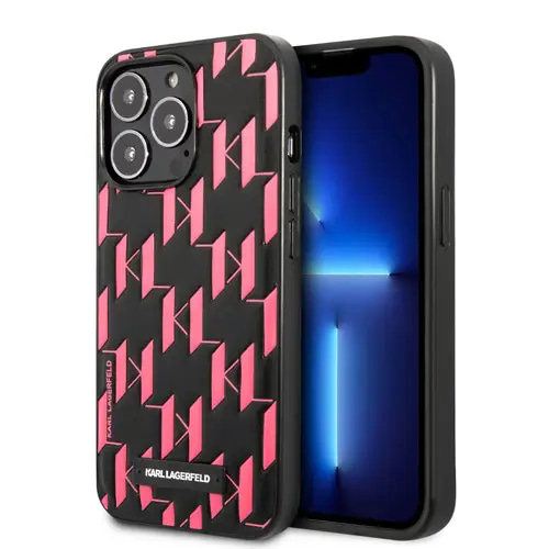KARL HC MONOGRAM PLAQUE PINK IP13 PRO MAX