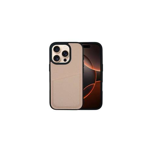 Ambar Genuine Leather Case For iPhone 16 Pro Max - Beige