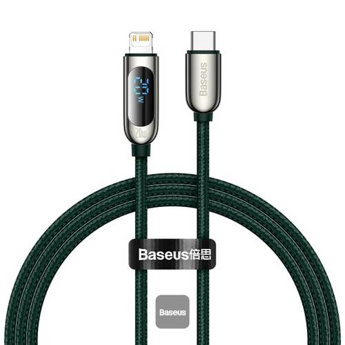 كابل بيانات Baseus للشحن السريع من النوع C إلى Lightning بقوة 20 وات بطول 1 متر