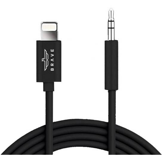 BRAVE LIGHTNING TO AUDIO CABLE (3.5mm)- BLACK