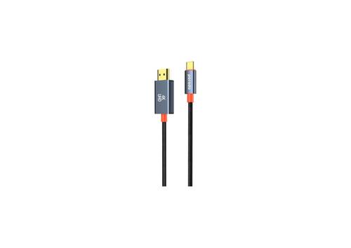 كابل بورودو المنسوج من النوع C إلى HDMI - أسود
