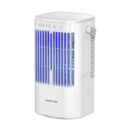 Green Lion Compact Air Cooler Fan with 900mL Water Tank & 120° Oscillation - White