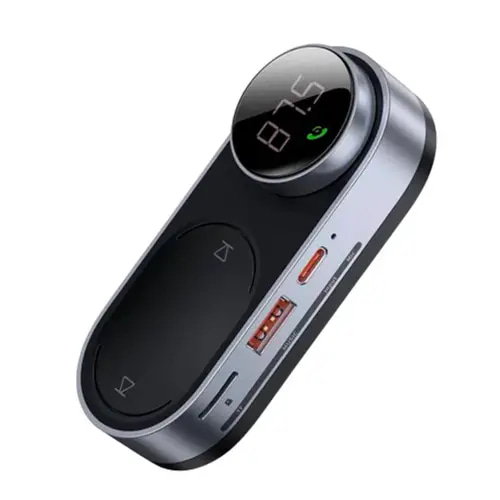 BASEUS SOLAR CAR WIRELESS MP3 MUSIC PLAYER FM TRANSMITTER BLUETOOTH 5.0 (TF CARD/USB/AUX)