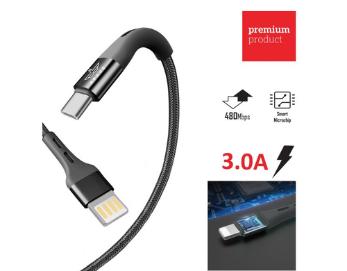 BRAVE DOUBLE SIDED USB TO TYPE- C DATA CABLE