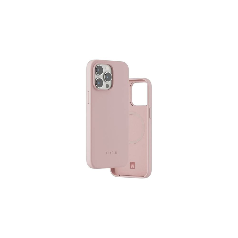 Levelo Iris MagSafe Liquid Silicone Case For iPhone 14 Pro - Pink