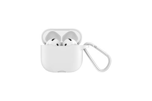جراب سيليكون من سلسلة غرين ليون برلين لسماعات AirPods 4 - أبيض